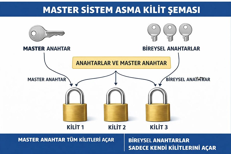 Asma Kilit Master Anahtar